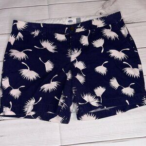 Women's Size 2 Navy Floral Design Shorts, Summer Shorts, Casual Shorts, Cute